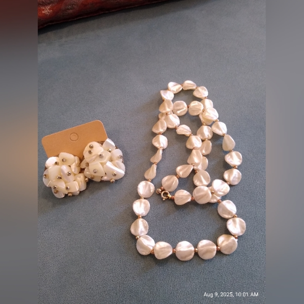 MOP Necklace / Earring Set